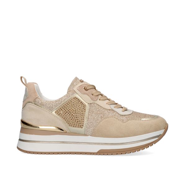 SNEAKER PLATAFORMA 385-31EX37 BEIGE