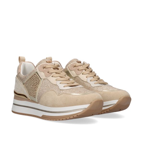 SNEAKER PLATAFORMA 385-31EX37 BEIGE